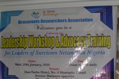 Advocacy Workshop (MF - BSN  Project) @ BAY State  (January, 2020) 