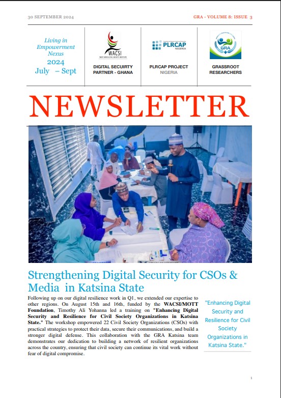 Newsletter Vol 8 Issue 3